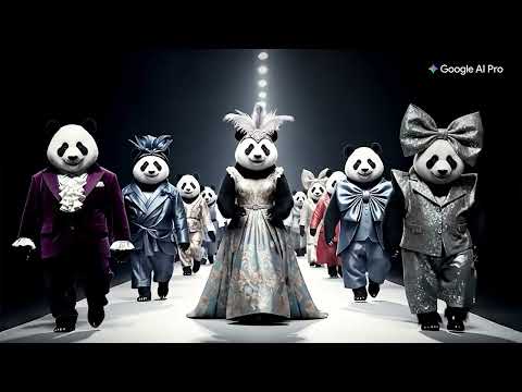 Google AI Plus - Video Gen Panda Fashion 25s 16x9 enUK