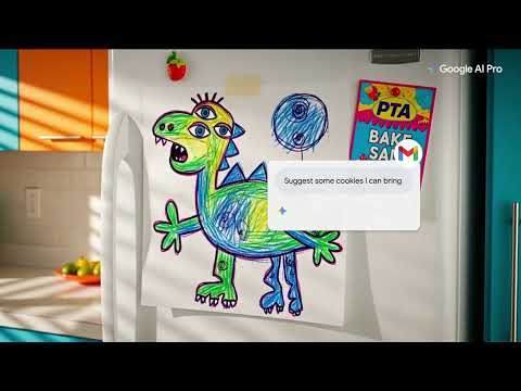 Google AI Plus - Gemini in Apps Fridge Art 21s 16x9 enUK